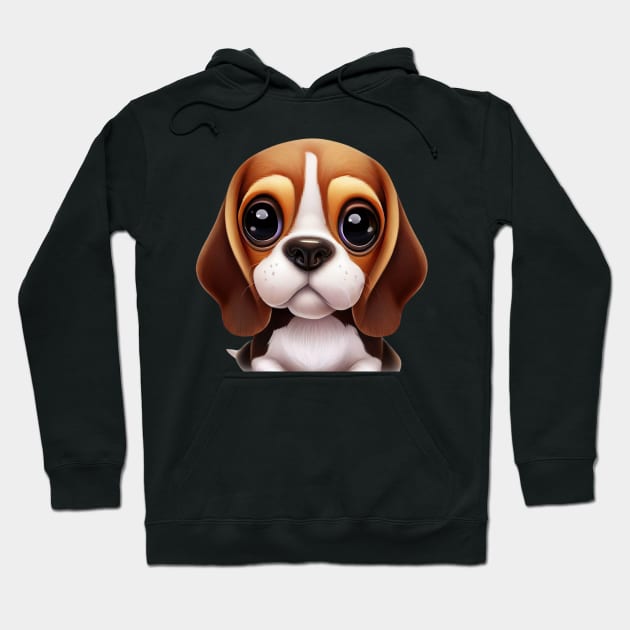 Pawsome Beagle Hoodie by Art By Mojo